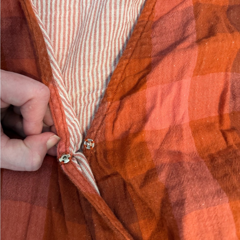 Universal Thread Red Plaid Midi Dress - Picture 9 of 9